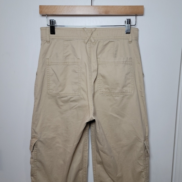 Abercrombie & Fitch Army Tan Utility Pants Size 27 Y2K 100% Cotton Gorpcore - Picture 8 of 9